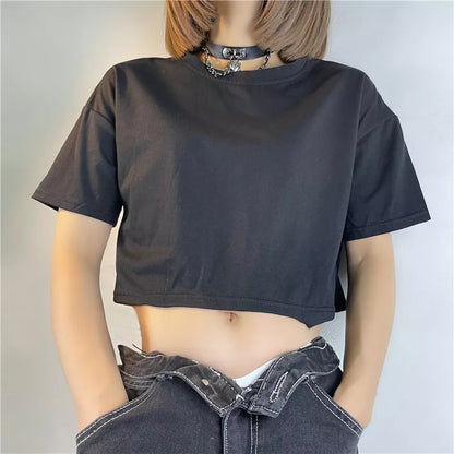 Butterfly Hollow Out Short Sleeve T-shirt