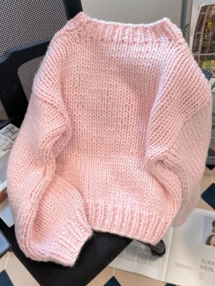 Pink Lamb Knit Sweater