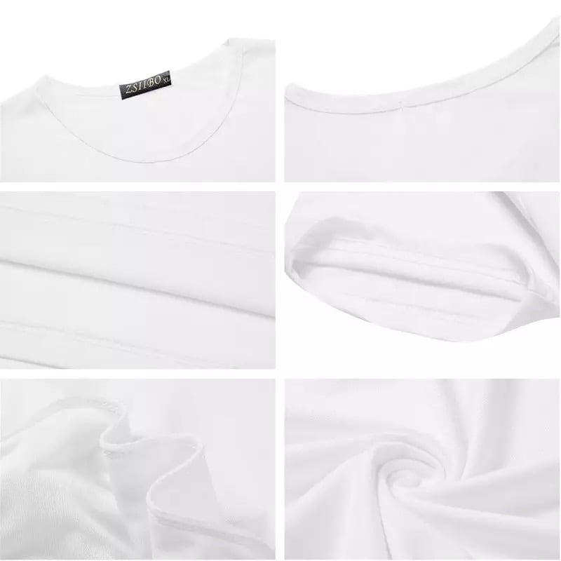 White Nervous Animal Graphic Cartoon Print Loose Oversized Short Sleeve T-shirt Top Summer Causal E-Girl Kawaii Korean Japanese Harajuku Streetwear