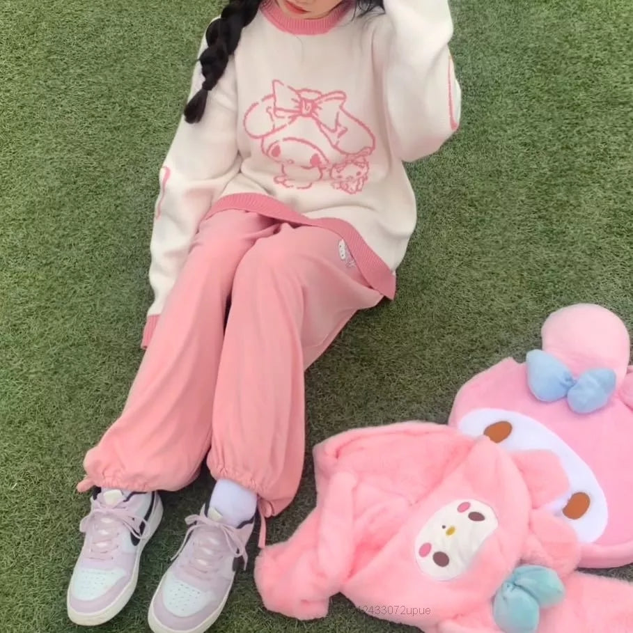 Japanese Anime Long Sleeve Knit Sweater