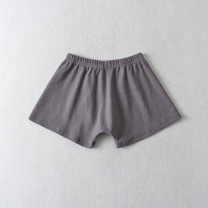 2PCS Pink Ribbed Button Long Sleeve Crop Top + Shorts