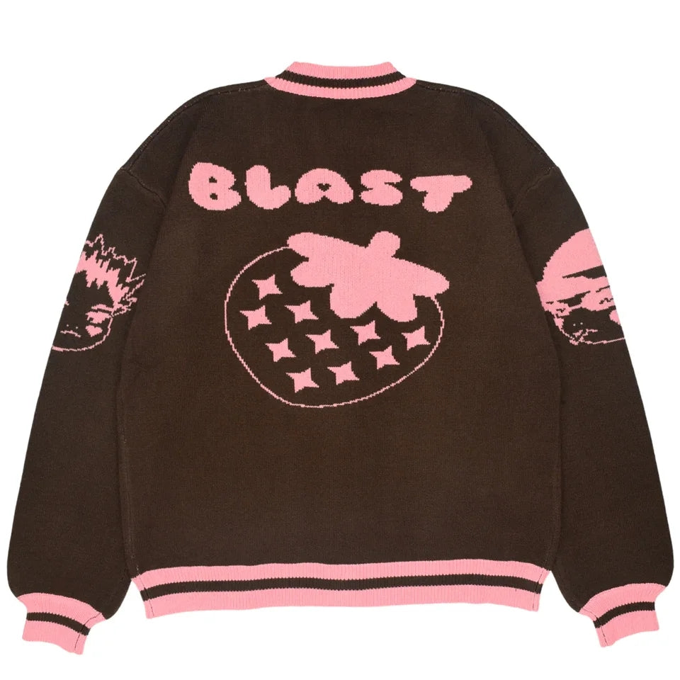 Japanese Anime V Neck Pocket Sweater