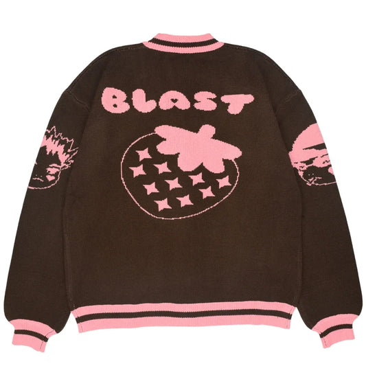 Japanese Anime V Neck Pocket Sweater