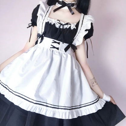 Japanese Maid Dress Costume Set