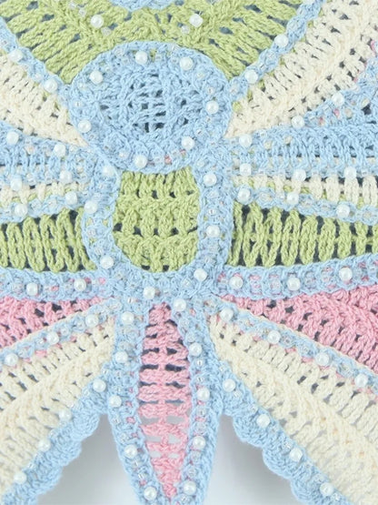 Butterfly Knit Crochet Top