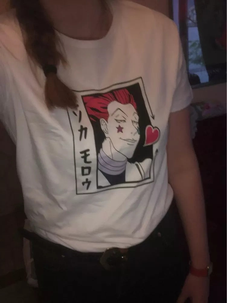 Anime Cartoon Print Graphic Casual Short Sleeve Shirt