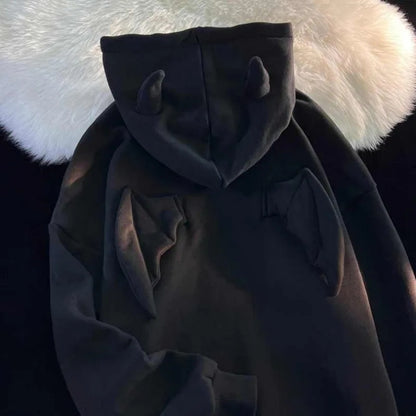 3D Demon Horn Hoodie