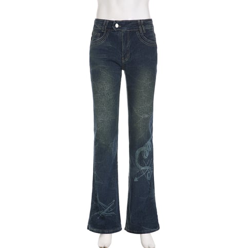 Y2K Low Rise Flare Jeans