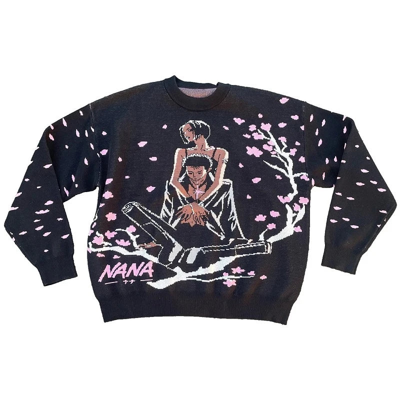 Japanese Anime Couple Sweater