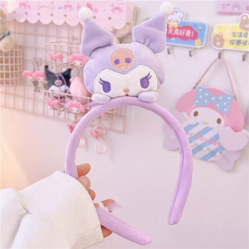 Cute Anime Cartoon Plush Doll Headband Hair Accessories