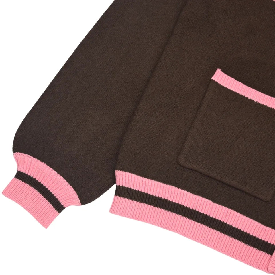 Japanese Anime V Neck Pocket Sweater