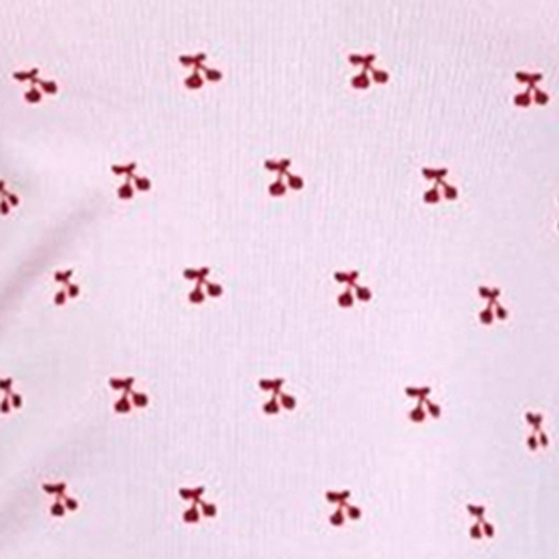 2PCS Pink Cherry Tank Top + Shorts