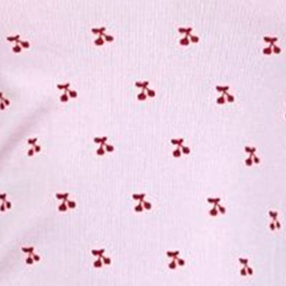 2PCS Pink Cherry Tank Top + Shorts