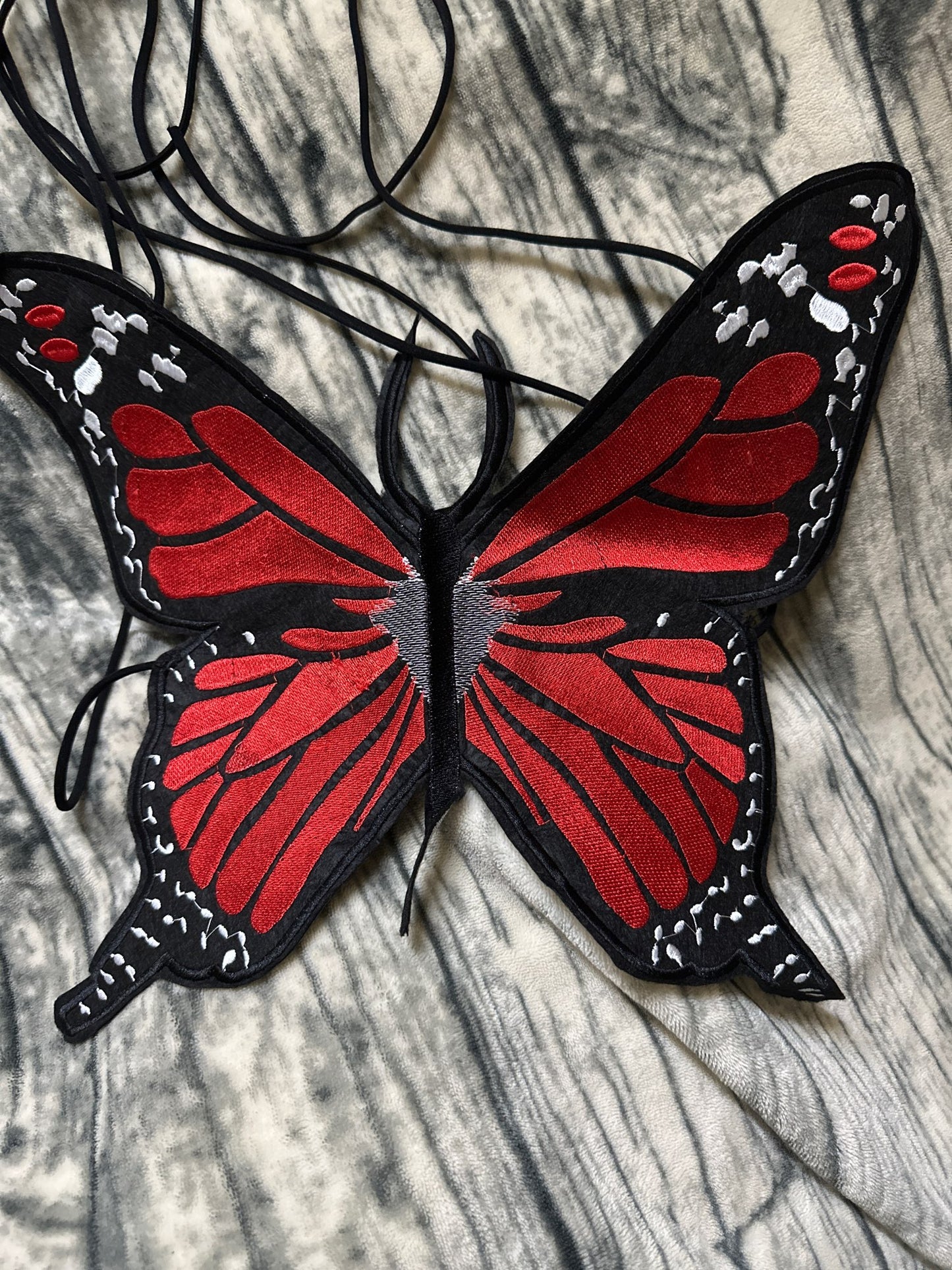 2PCS Butterfly Backless Crop Top