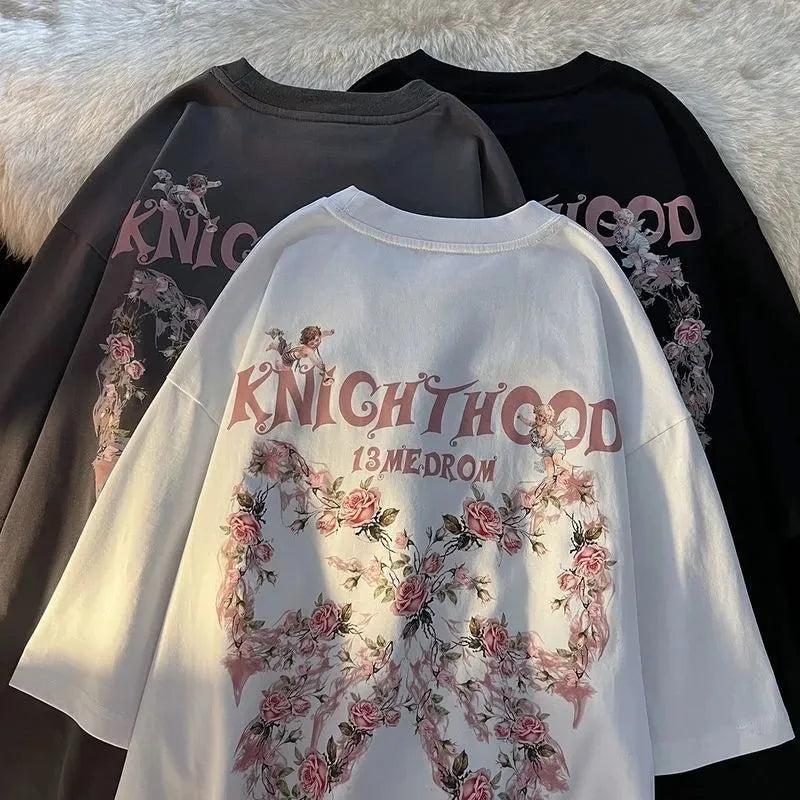 Butterfly Print Short Sleeve T-shirt