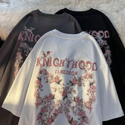 Butterfly Print Short Sleeve T-shirt