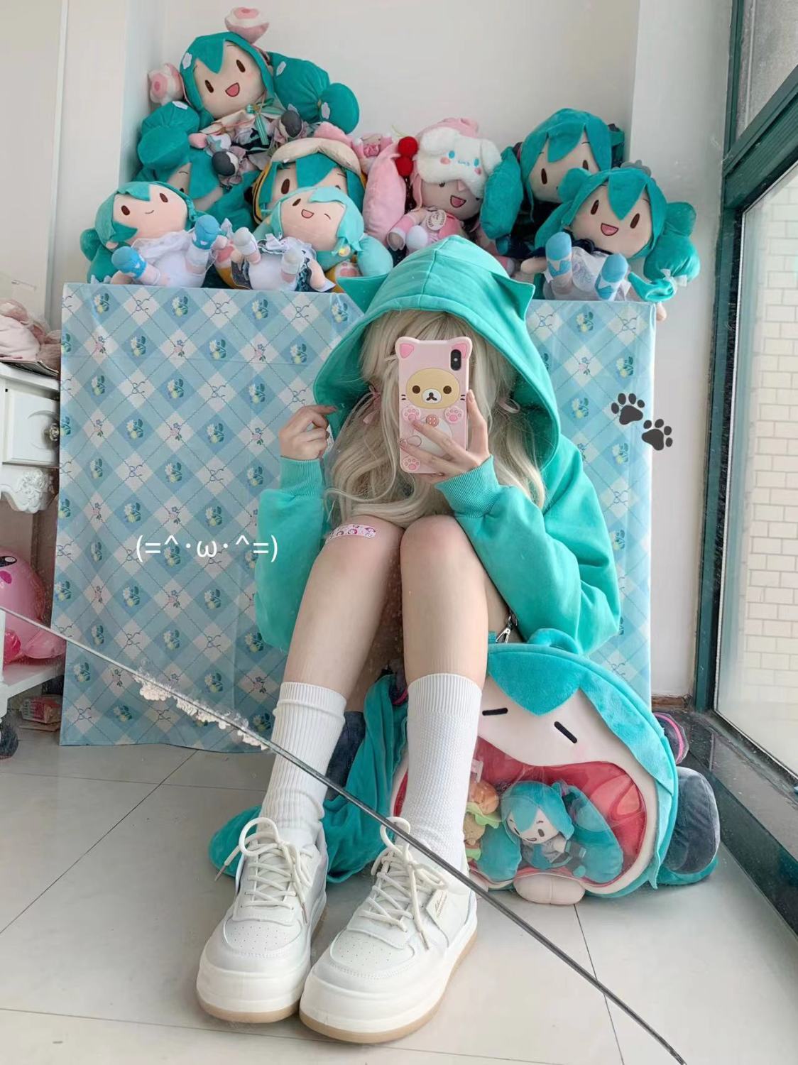 Blue Cat Ear Hoodie
