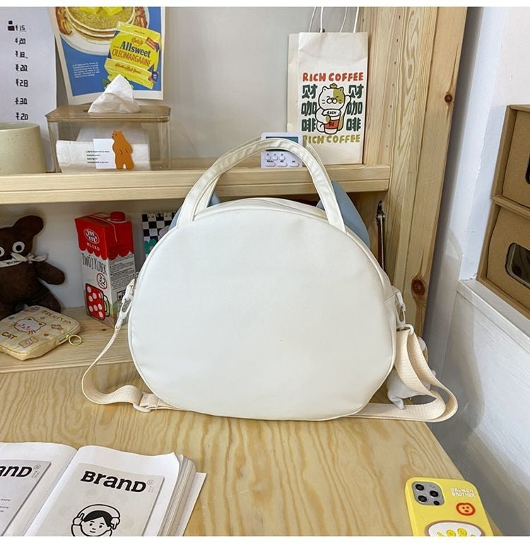 3D Cat Print Shoulder Bag