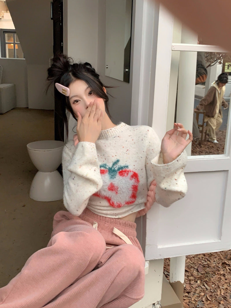 Strawberry Turtleneck Sweater