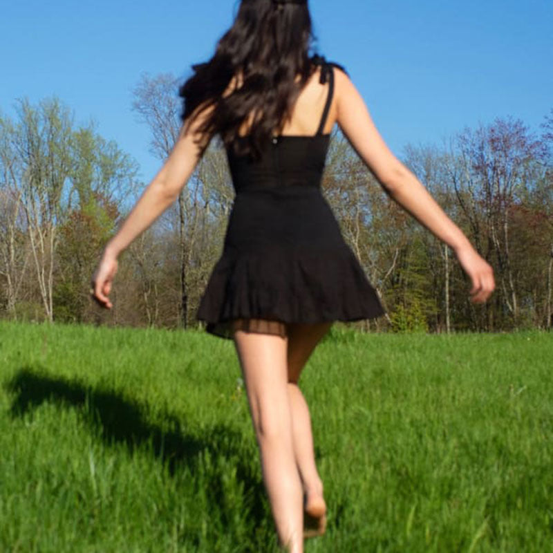 Black Bandage Mesh Sundress