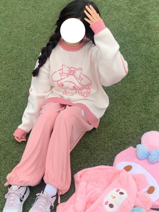 Japanese Anime Long Sleeve Knit Sweater