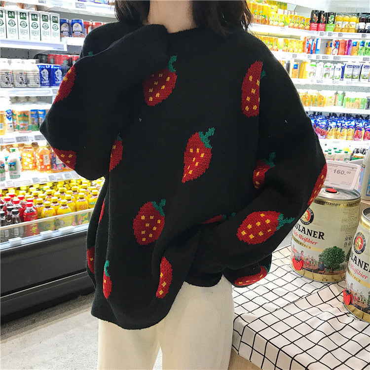 Strawberry Knit Sweater