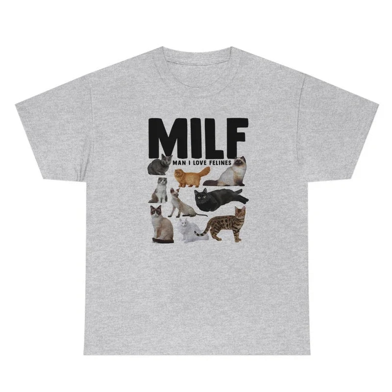 Cat Print Short Sleeve T-shirt