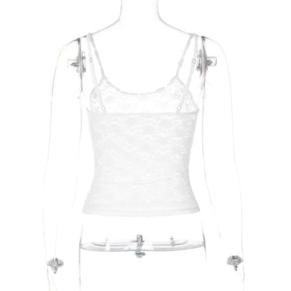 Sheer Lace Hollow Out Camisole