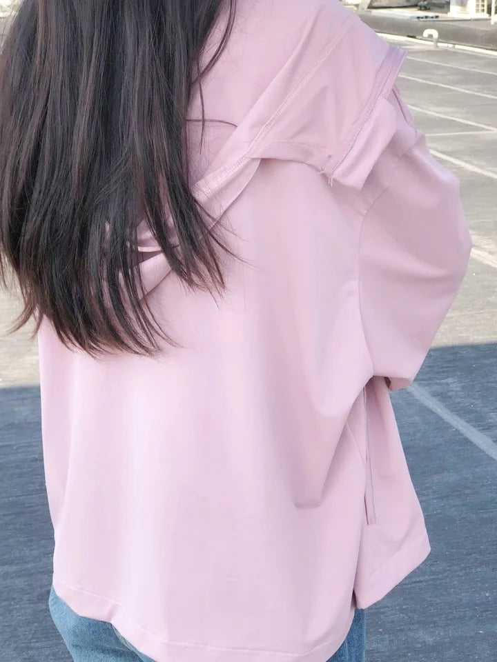 Pink Windbreaker Jacket