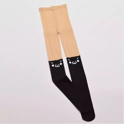 Cute Anime Emoji Emotion Icon Cosplay Costume Expression Pantyhose Stockings Aesthetic Casual E-Girl Kawaii Korean Japanese Harajuku