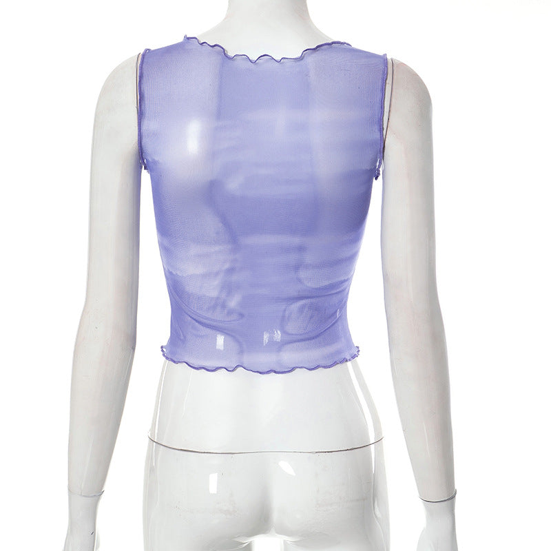 Butterfly Mesh Tank Top