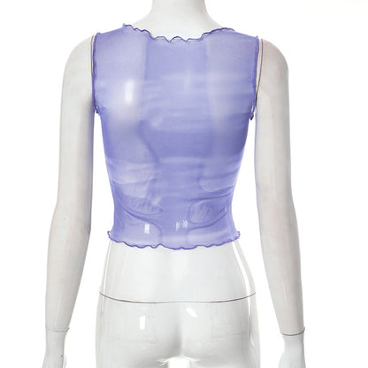 Butterfly Mesh Tank Top