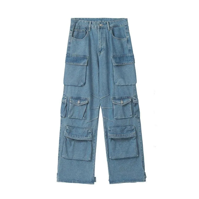 Blue Baggy Denim Jeans