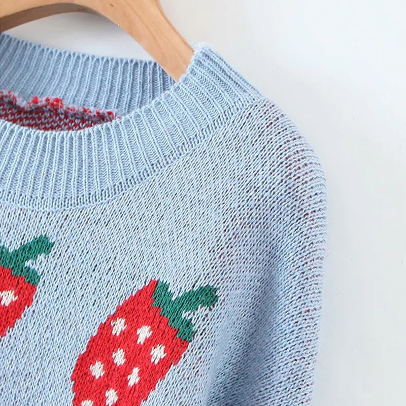 Strawberry Knit Sweater