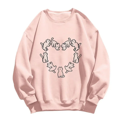 Cat Round Neck Sweater