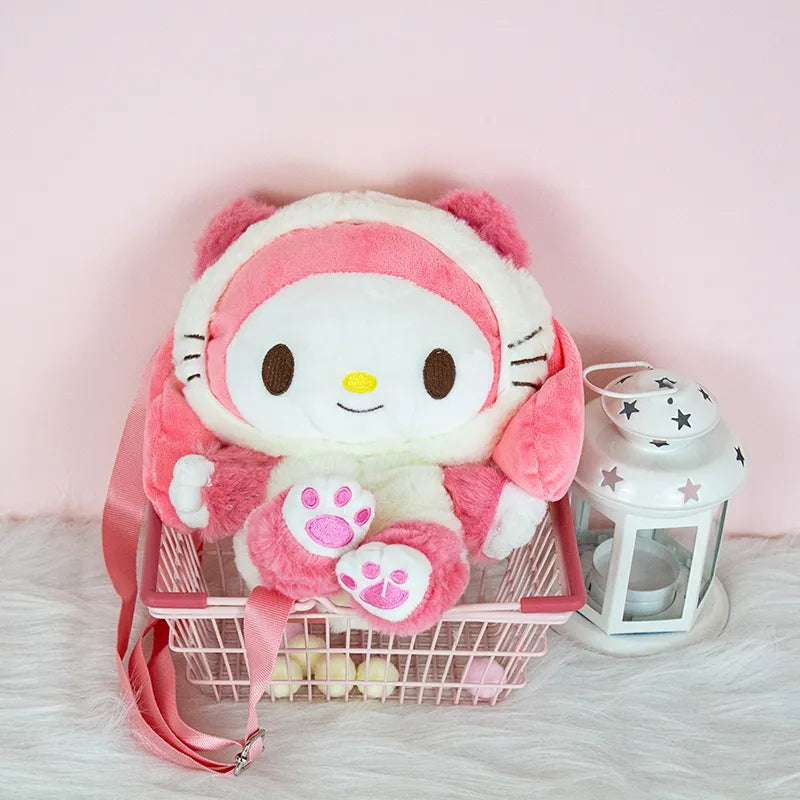 Japanese Anime Cat Plush Backpack