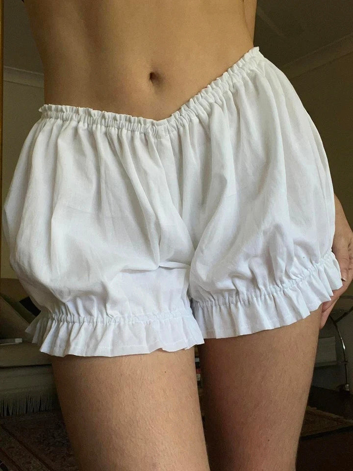 White Bloomer Shorts