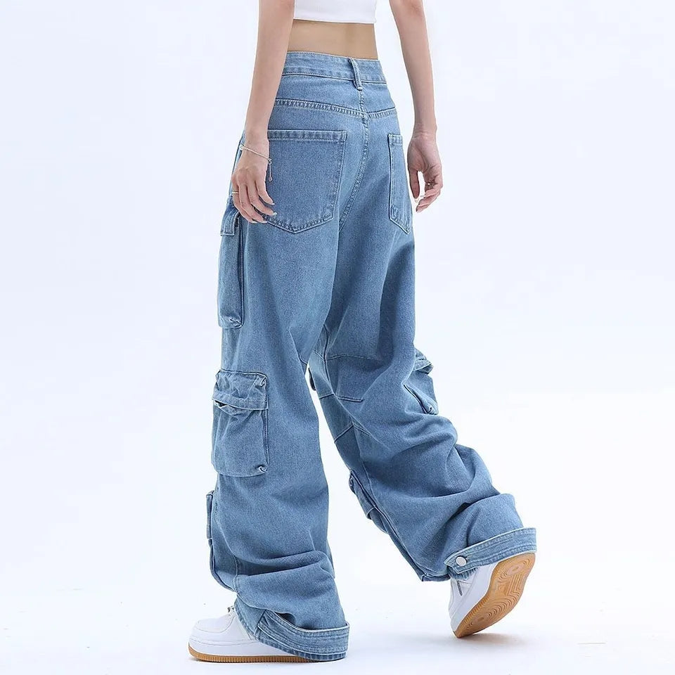 Blue Baggy Denim Jeans