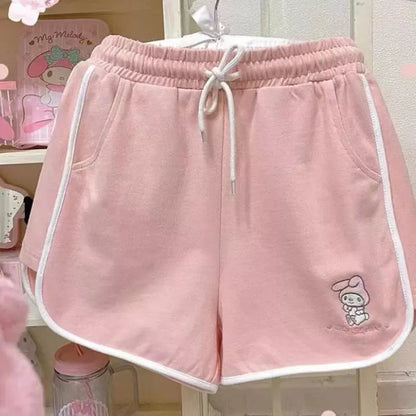 Anime High Waist Shorts Aesthetic Casual E-Girl Kawaii Korean Japanese Harajuku