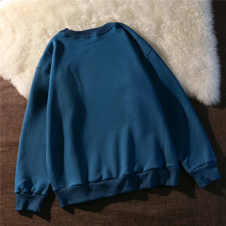 Vintage Animal Print Crew Neck Sweatshirt