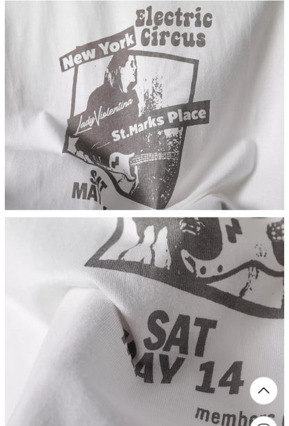 Cute 90s Vintage Guitar Retro White Short Sleeve T- Shirt Top Aesthetic Casual Summer E-Girl Kawaii Korean Japanese Harajuku