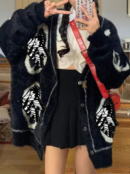 Fluffy Butterfly Sweater