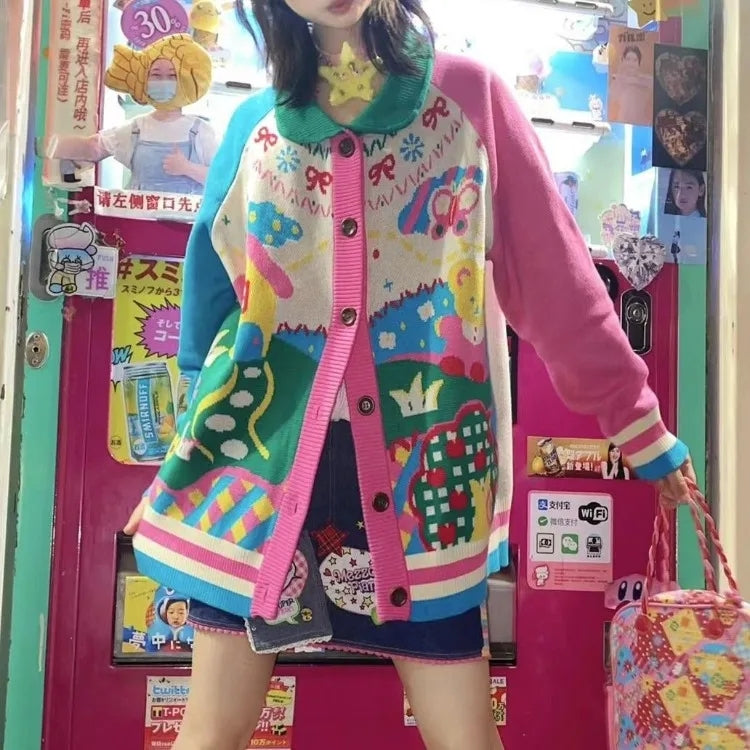 Rainbow Colorful Landscape Sweater