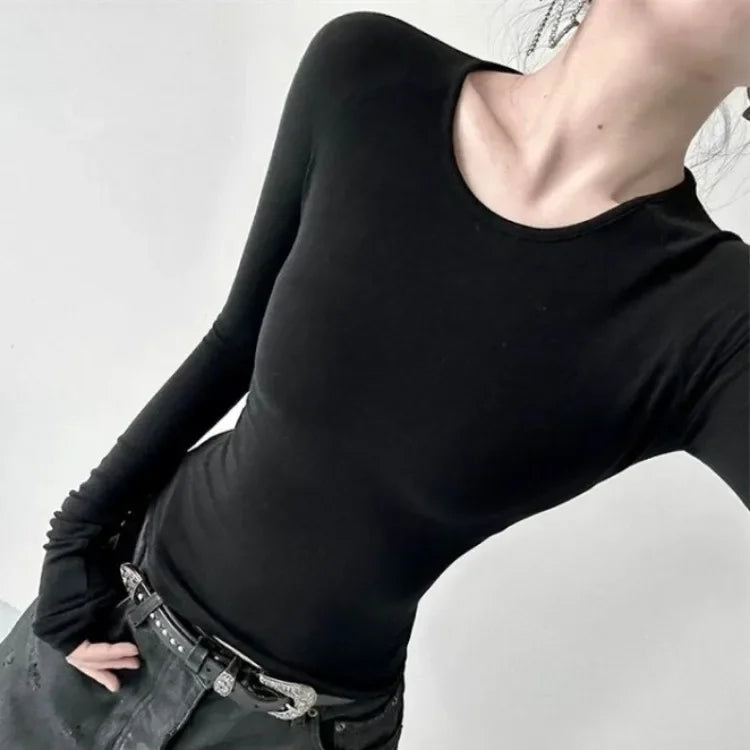Black Angel Mesh Long Sleeve Shirt