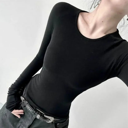 Black Angel Mesh Long Sleeve Shirt