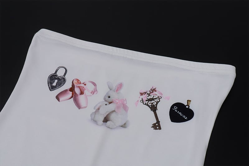 Ballet Print Tube Top