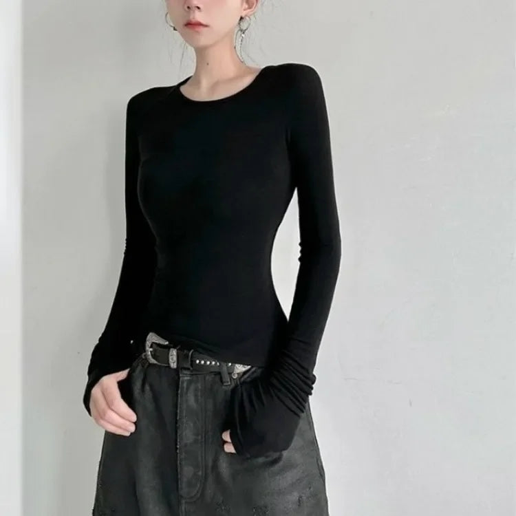 Black Angel Mesh Long Sleeve Shirt