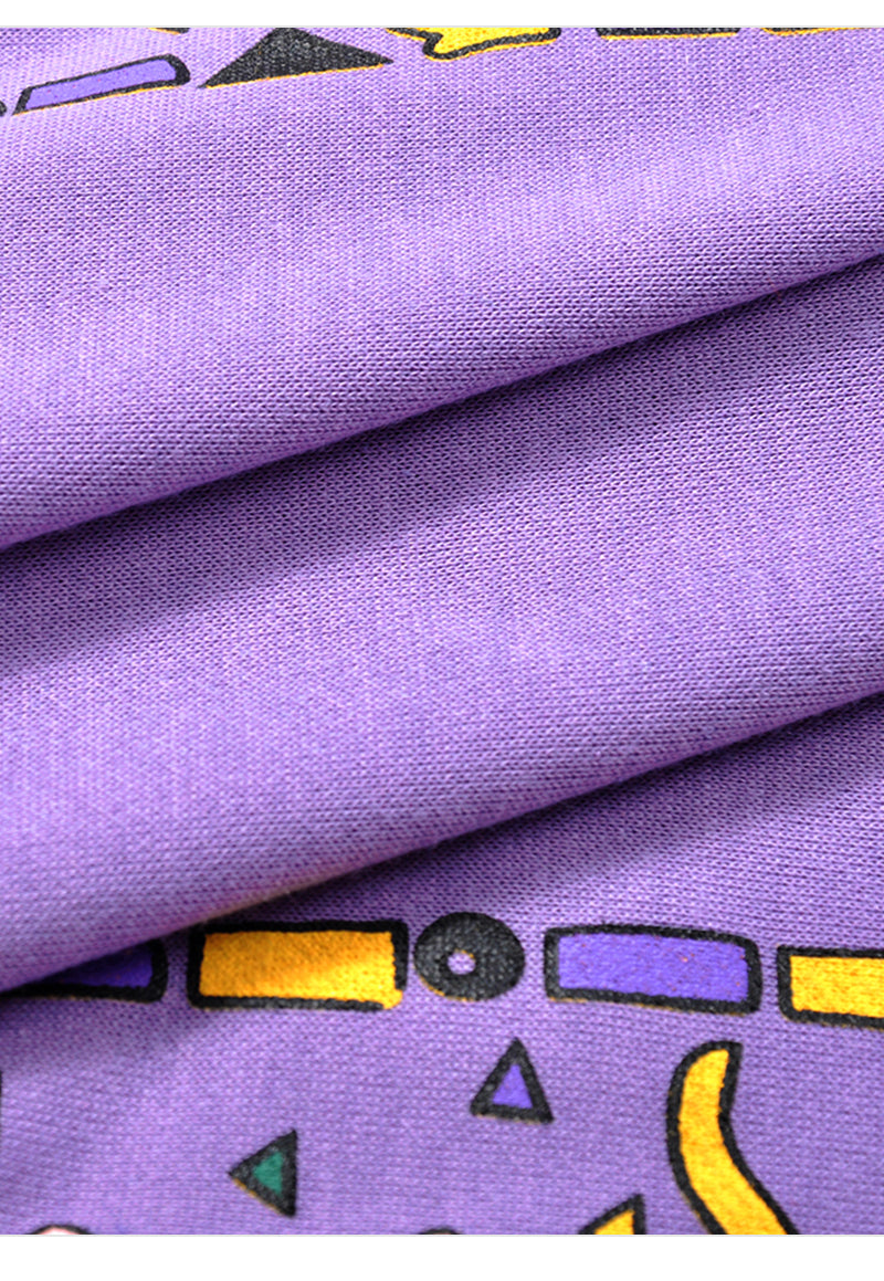 Cute 90s Vintage Purple Aesthetic Oversized Loose Sweatshirt Sweater Pullover Hoodie Autumn Casual E-Girl Kawaii Korean Japanese Harajuku Streetwear