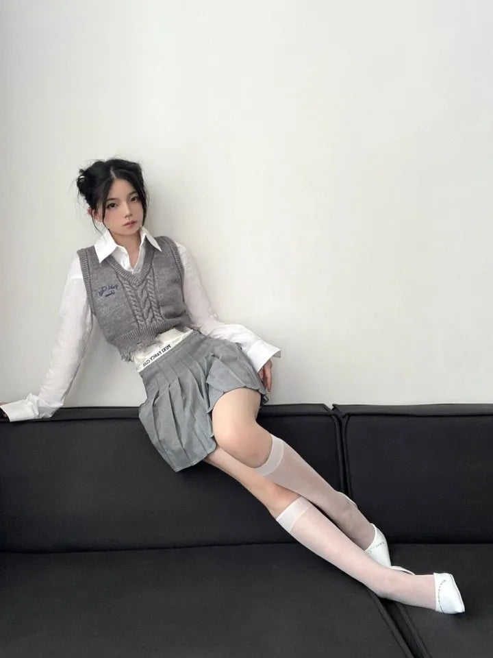Vintage Grey Sweater Vest