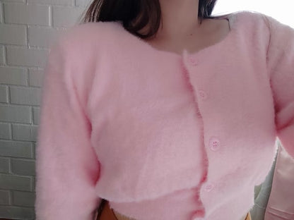 Pastel Fluffy Soft Cardigan